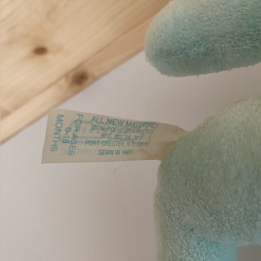 VINTAGE Bantam Collection Terry Cloth MY FIRST FROG Plush Rattle Baby Toy - Picture 5 of 10